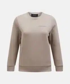Peak Performance Original Small Logo Crew Women Avid Beige