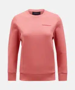 Peak Performance Original Small Logo Crew Women Trek Pink