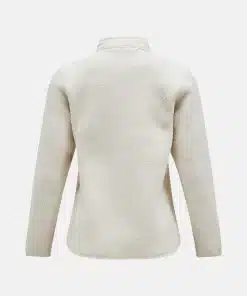 Peak Performance Fleece Snap Cardigan Women Sand Fog