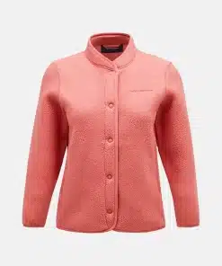 Peak Performance Fleece Snap Cardigan Women Trek Pink