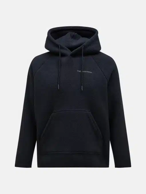 Peak Performance Fleece Hood Men Black