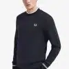 Fred Perry Crew Neck Sweatshirt Navy