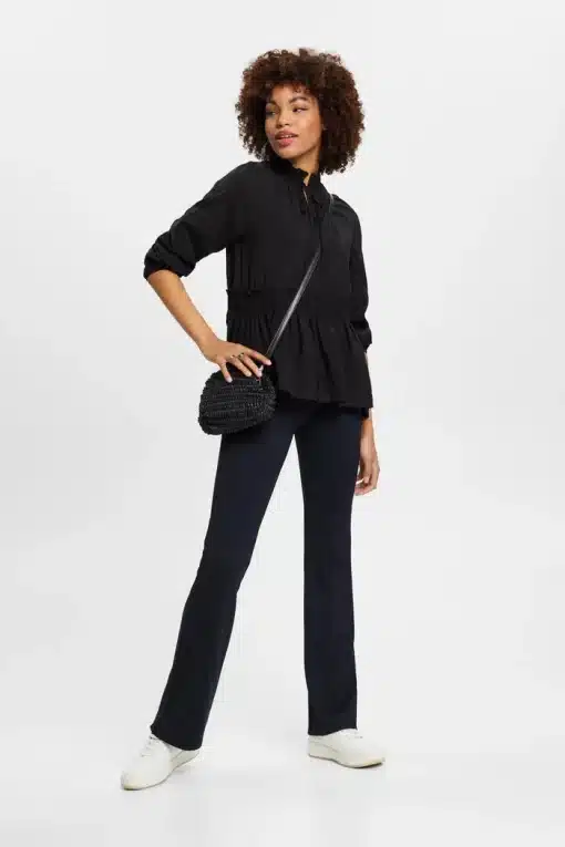 Esprit Peplum Blouse Black