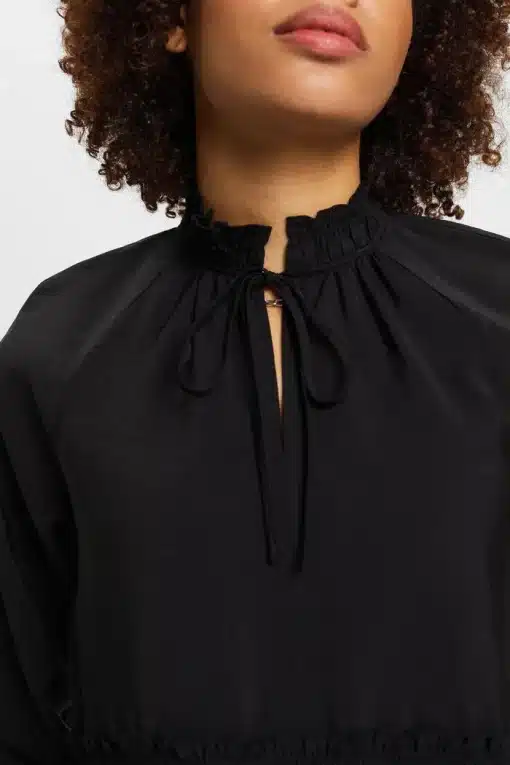 Esprit Peplum Blouse Black