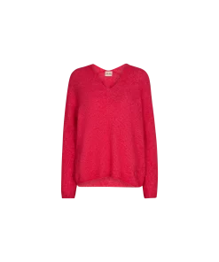 Mos Mosh Thora V-neck Knit Teaberry