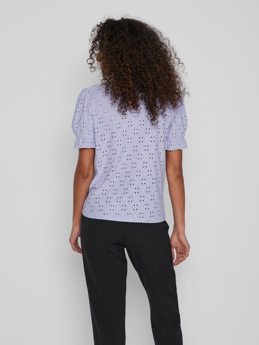 Vikawa S S Flounce Top Pastel Lavender