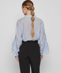 Vila Nabia Cropped Shirt Kentucky Blue