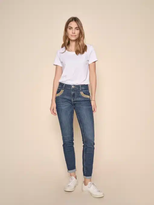Mos Mosh Naomi Royal Jeans Dark Blue