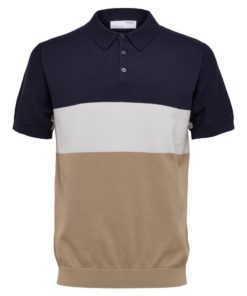 Selected Homme Mattis Knit Polo Sky Captain