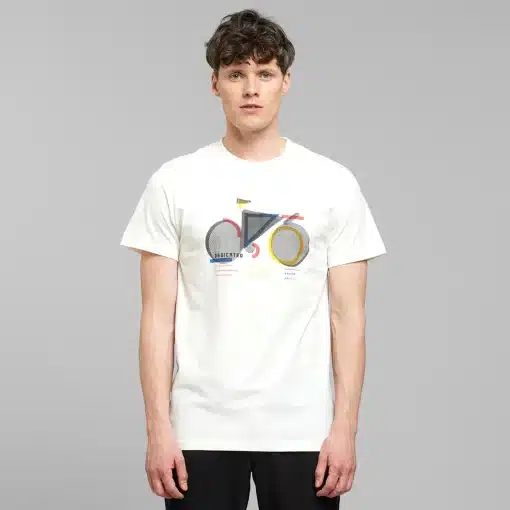Dedicated T-shirt Stockholm Bauhaus Bike Off-White