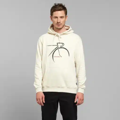 Dedicated Hoodie Falun Side Bikes Oat White