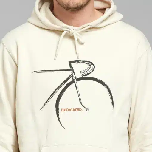 Dedicated Hoodie Falun Side Bikes Oat White