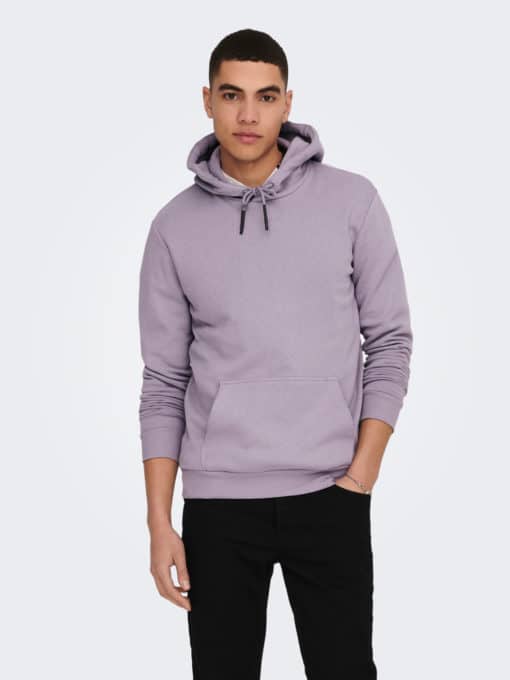 Only & Sons Ceres Hoodie Purple Ash