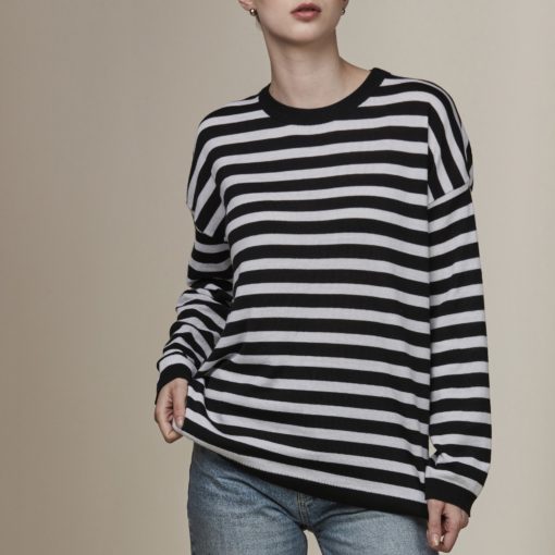 Stenströms Elicia Striped Knitted Merino Sweater