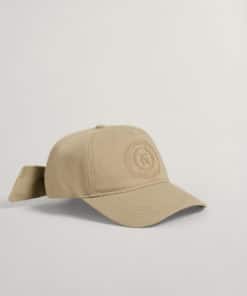 Gant Woman Tonal Embroidery Bow Cap Concrete Beige