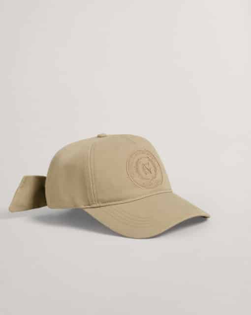 Gant Woman Tonal Embroidery Bow Cap Concrete Beige
