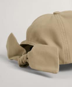 Gant Woman Tonal Embroidery Bow Cap Concrete Beige