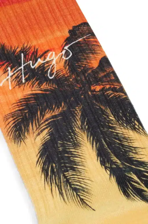 Hugo Palm Print Socks