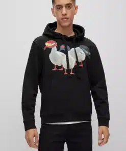 Hugo Ducks Hoodie Black