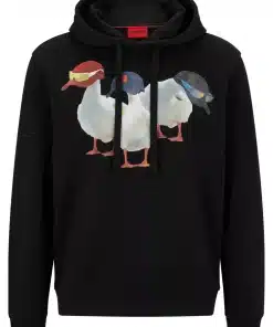 Hugo Ducks Hoodie Black