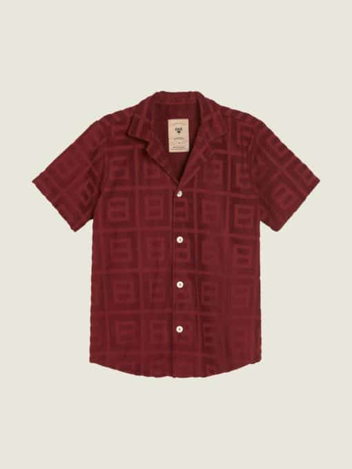 OAS Burgundy Terrace Cuba Shirt