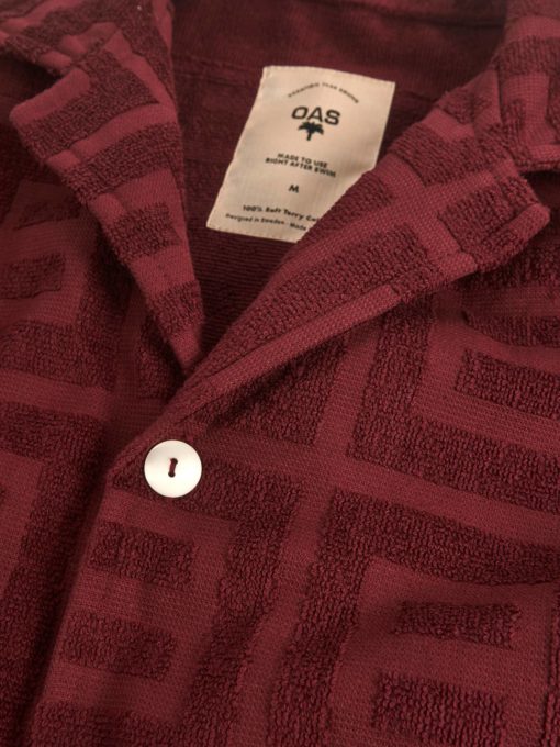OAS Burgundy Terrace Cuba Shirt