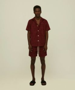 OAS Burgundy Terrace Cuba Shirt