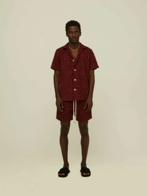 OAS Burgundy Terrace Cuba Shirt