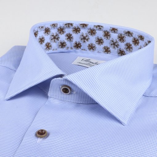 Stenströms Light blue Contrast Twill Shirt