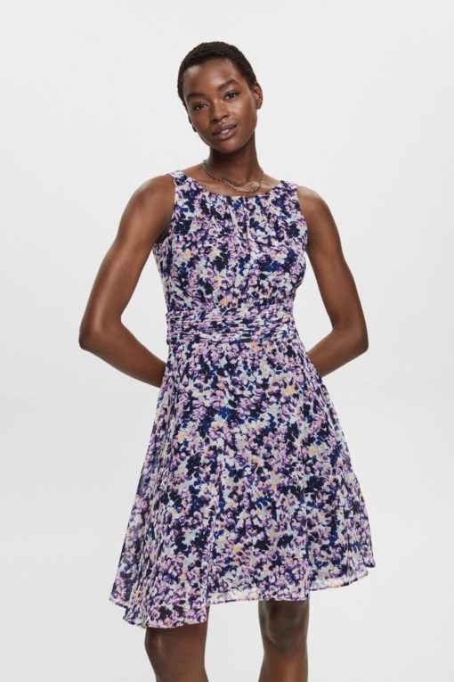 Esprit Flower Dress Navy