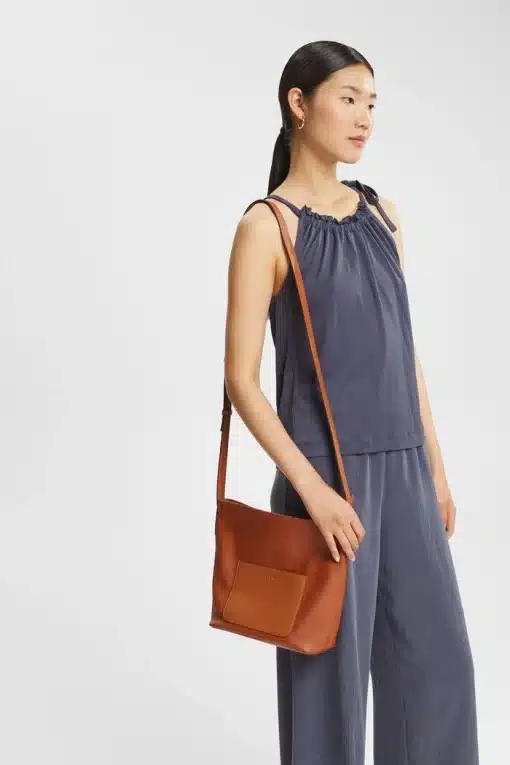 Esprit Shoulder Bag Rust Brown