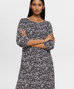 Esprit Graphic Dress Black