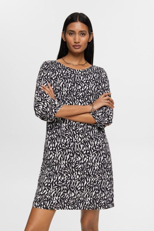 Esprit Graphic Dress Black