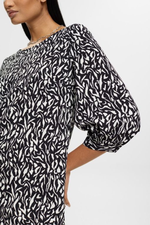 Esprit Graphic Dress Black