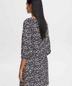 Esprit Graphic Dress Black