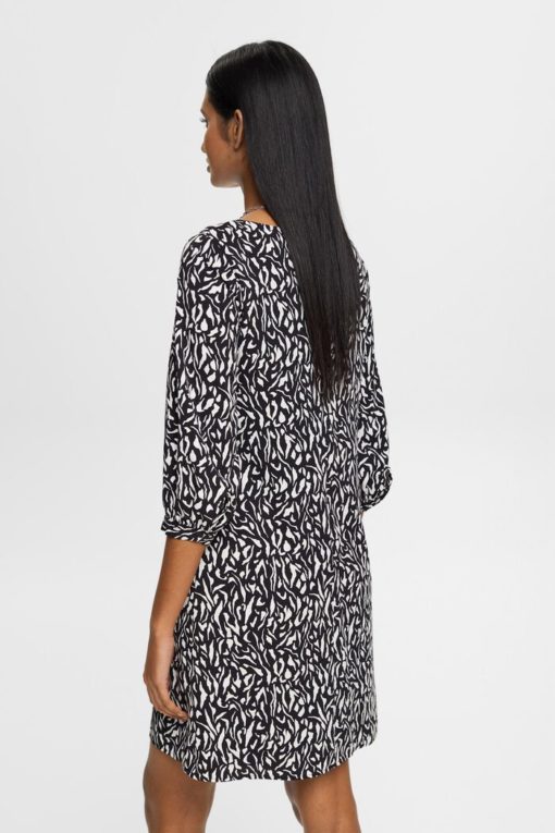 Esprit Graphic Dress Black