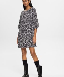 Esprit Graphic Dress Black