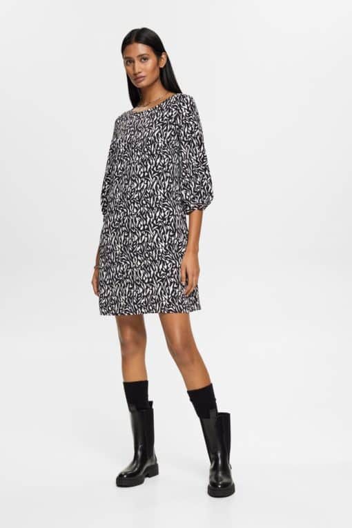 Esprit Graphic Dress Black