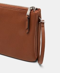 Esprit Small Shoulder Bag Rust Brown