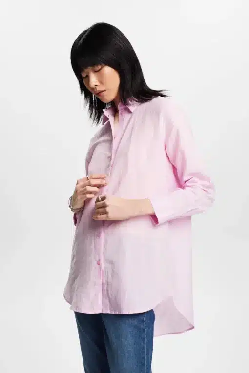 Esprit Linen Shirt Pink