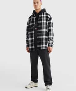 Tommy Jeans Check Twill Shirt Black