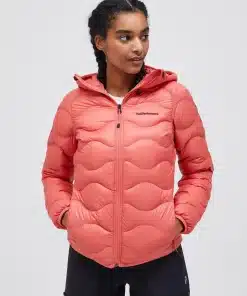 Peak Performance Helium Down Hood Jacket Women Hap Pink