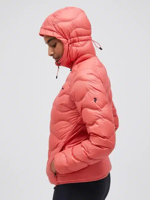 Peak Performance Helium Down Hood Jacket Women Hap Pink