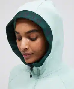 Peak Performance Rider Zip Hood Women Delta Green/Scarab Green