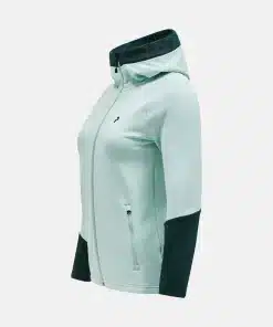 Peak Performance Rider Zip Hood Women Delta Green/Scarab Green