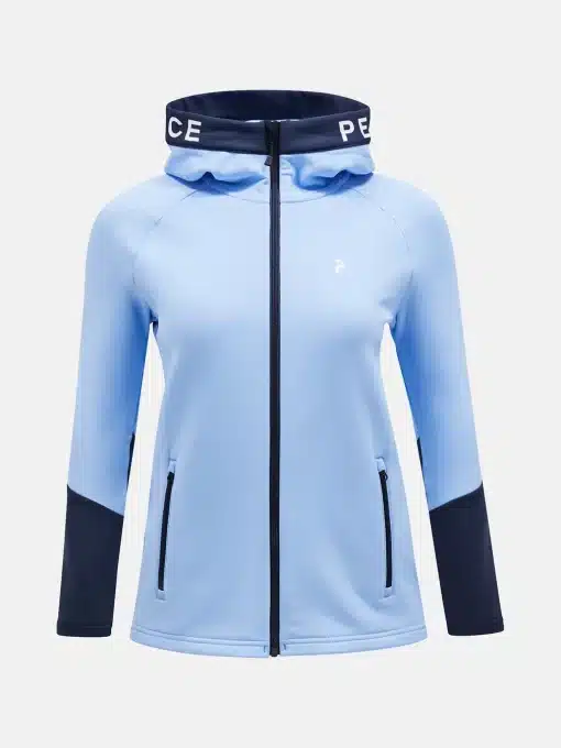 Peak Performance Rider Zip Hood Women Amity Blue/Blue Shadow