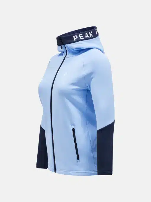 Peak Performance Rider Zip Hood Women Amity Blue/Blue Shadow