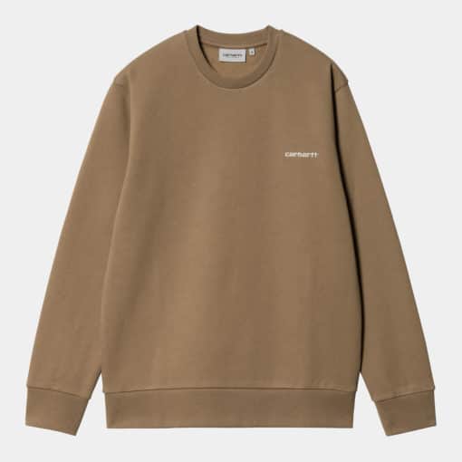 Carhartt Script Embroidery Sweater Beige