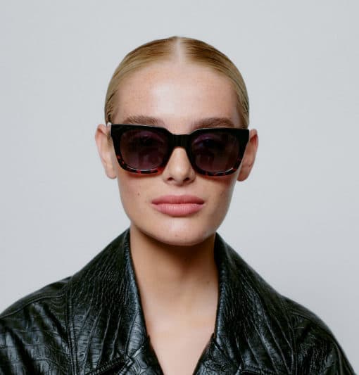 A.Kjaerbede Nancy Sunglasses Black Demi Tortoise