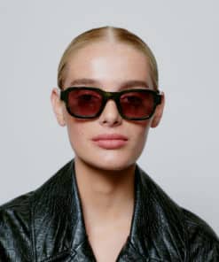 A.Kjaerbede Halo Sunglasses Green Marble Transparent